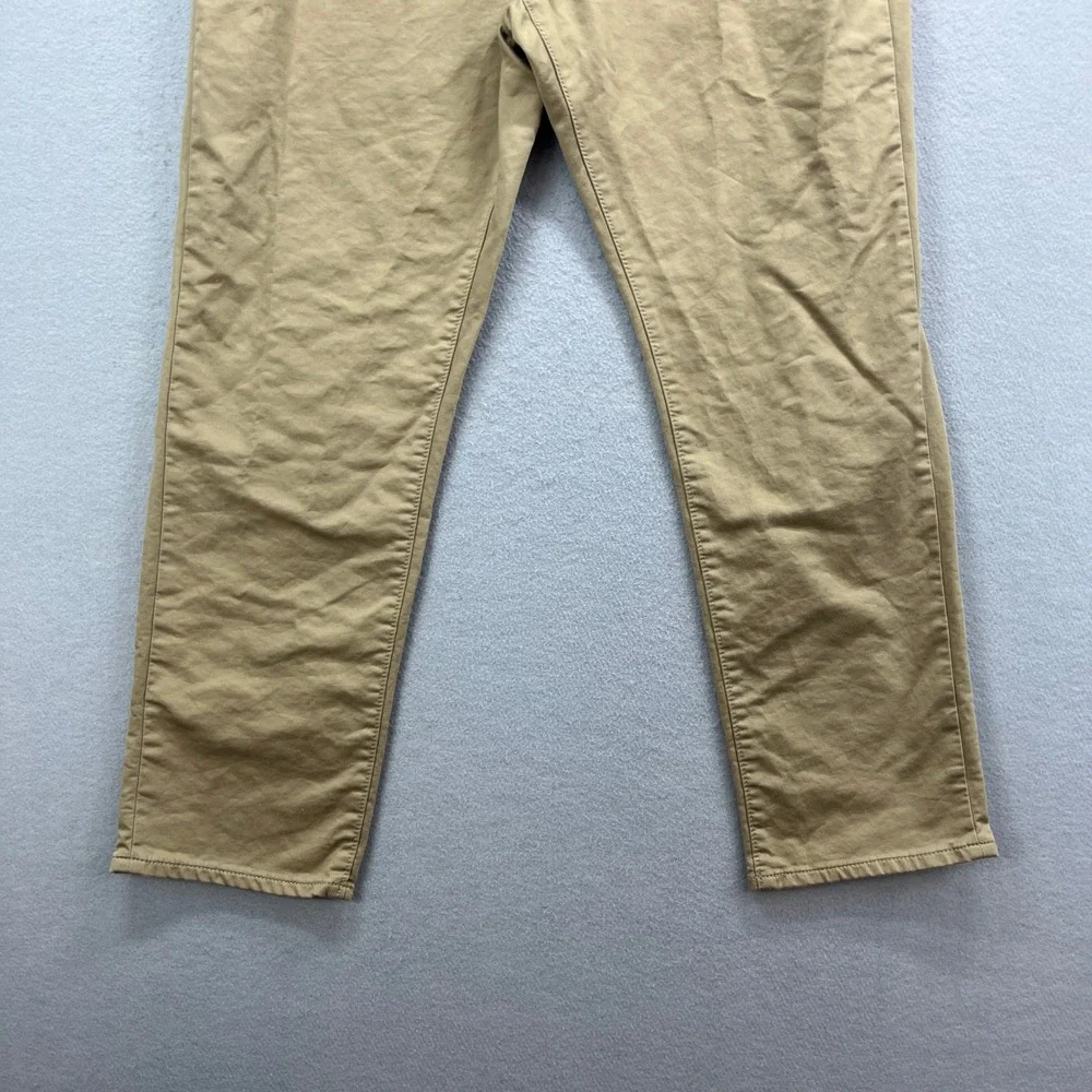 Banana Republic Travel Jean Men 36x32* Khaki Athletic Fit Stretch Tapered Preppy